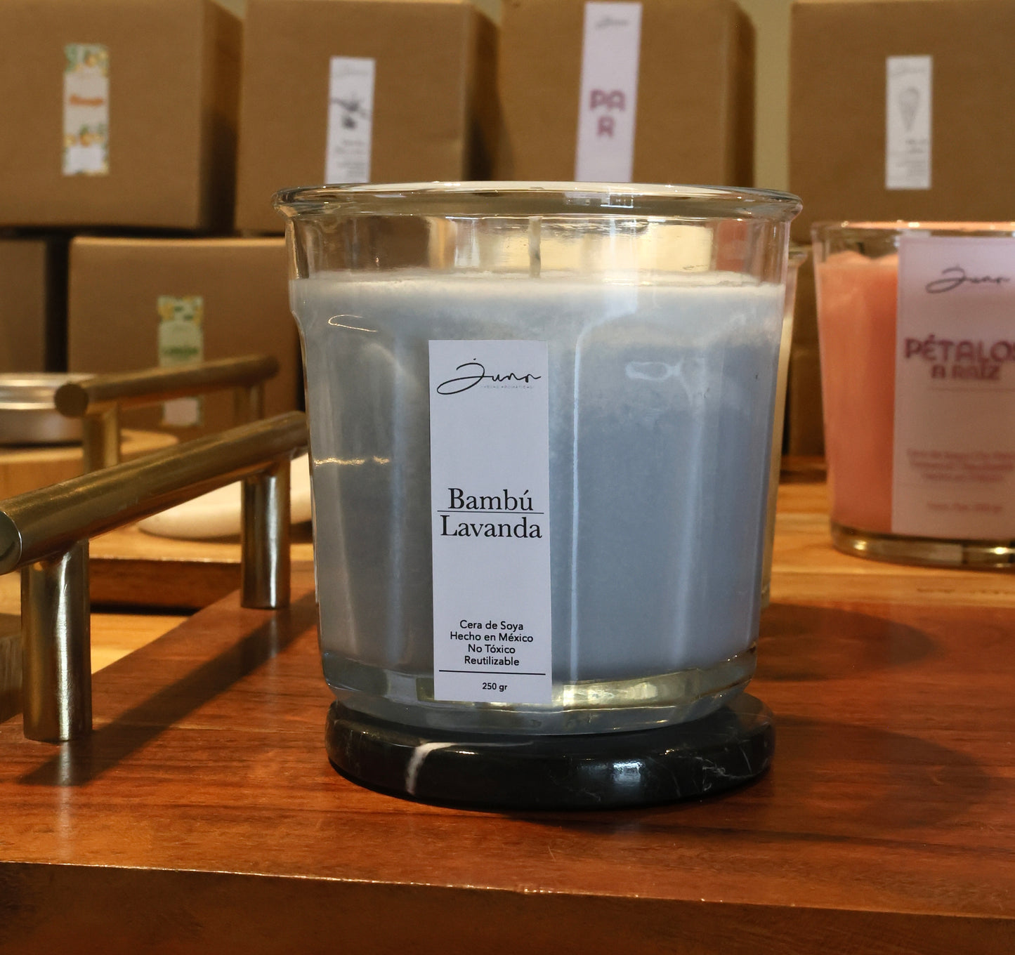 Vela Aromática Bambú-Lavanda 250g