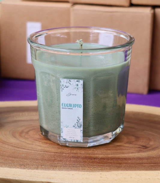 Vela Aromática Eucalipto-Menta-Salvia 250g