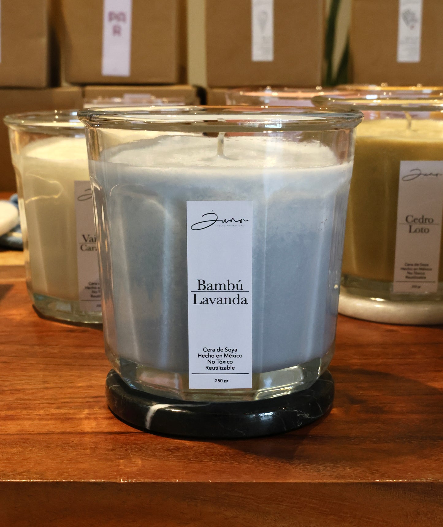 Vela Aromática Bambú-Lavanda 250g
