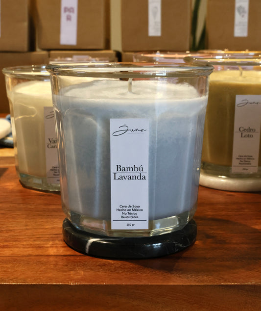 Vela Aromática Bambú-Lavanda 250g
