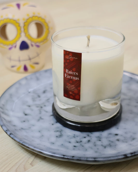 VELA AROMÁTICA Raíces Eternas 180g.